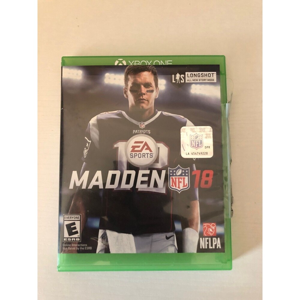 Madden NFL 18 (Microsoft Xbox One) Tom Brady Patriots Cover